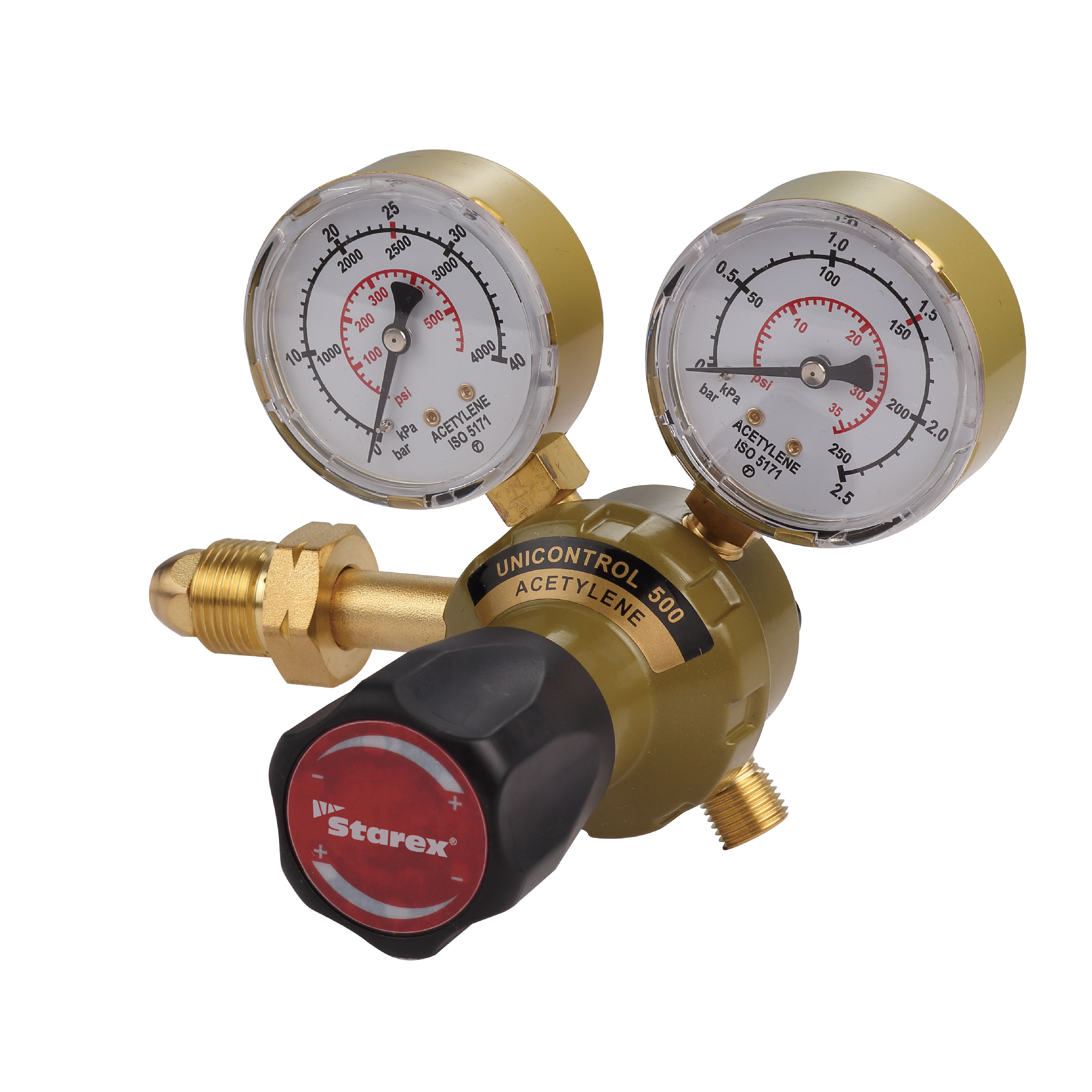 Régulateur UNICONTROL 500 pour usage moyen, oxygène, acétylène et argon