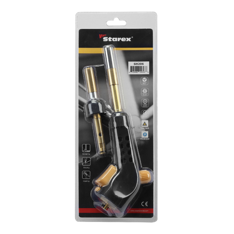 Torche manuelle à allumage automatique propane/gaz Mapp SH206