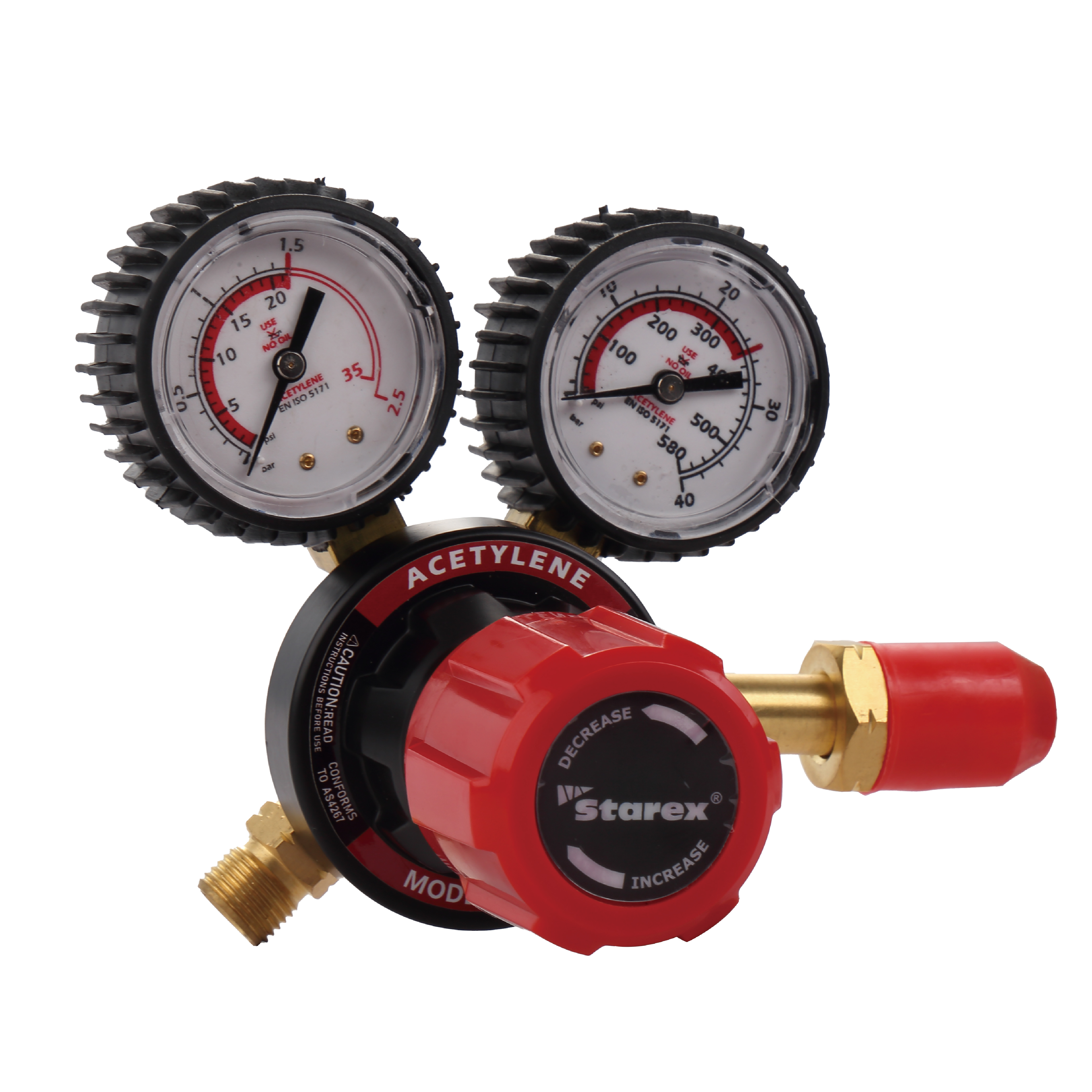 Régulateur CW*Star pour usage moyen, oxygène, acétylène et propane
