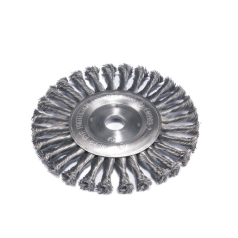 Brosses à roue à fils torsadés avec trou