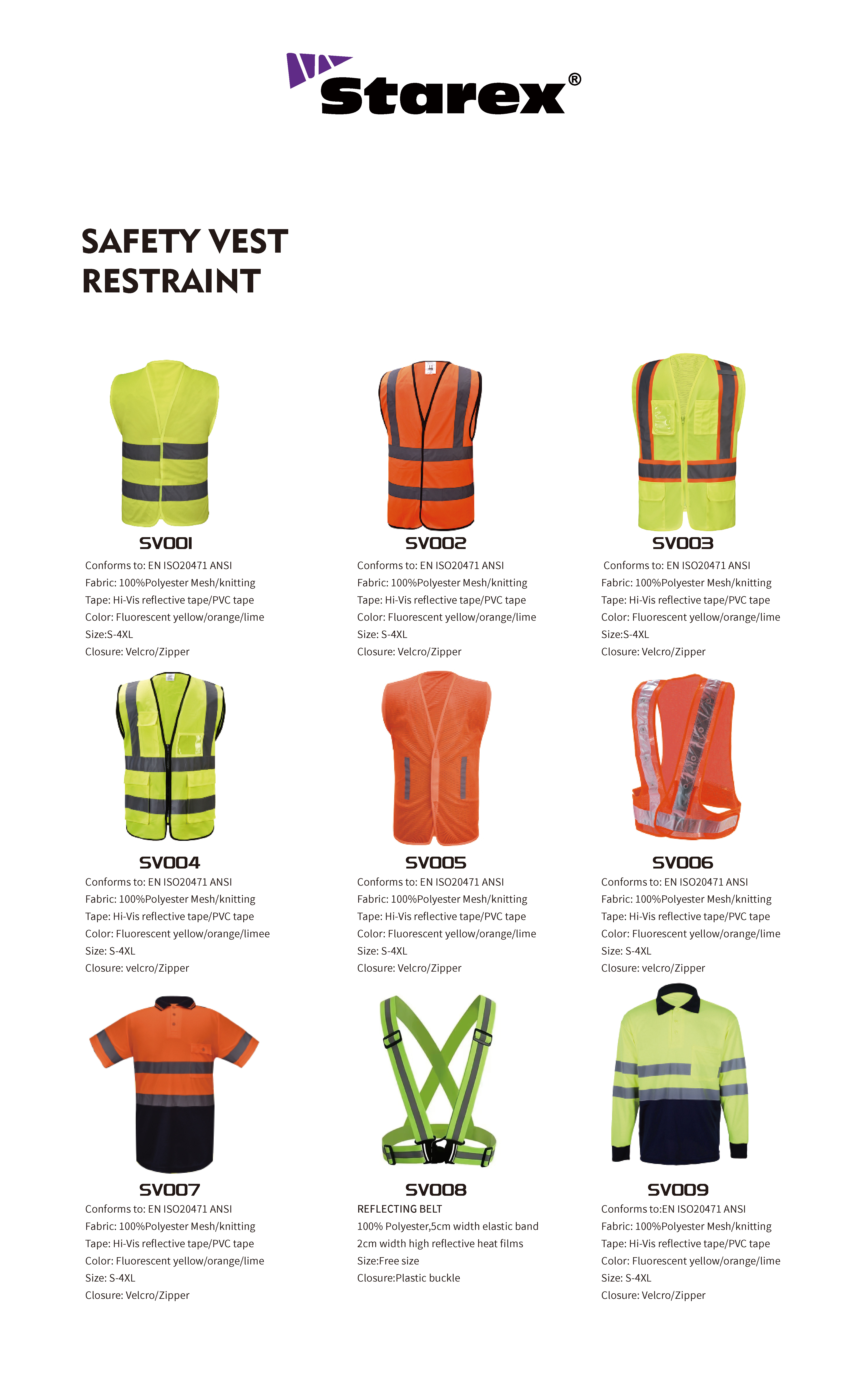 Gilet de retenue de s&eacute;curit&eacute;详情页_画板 1 articles
